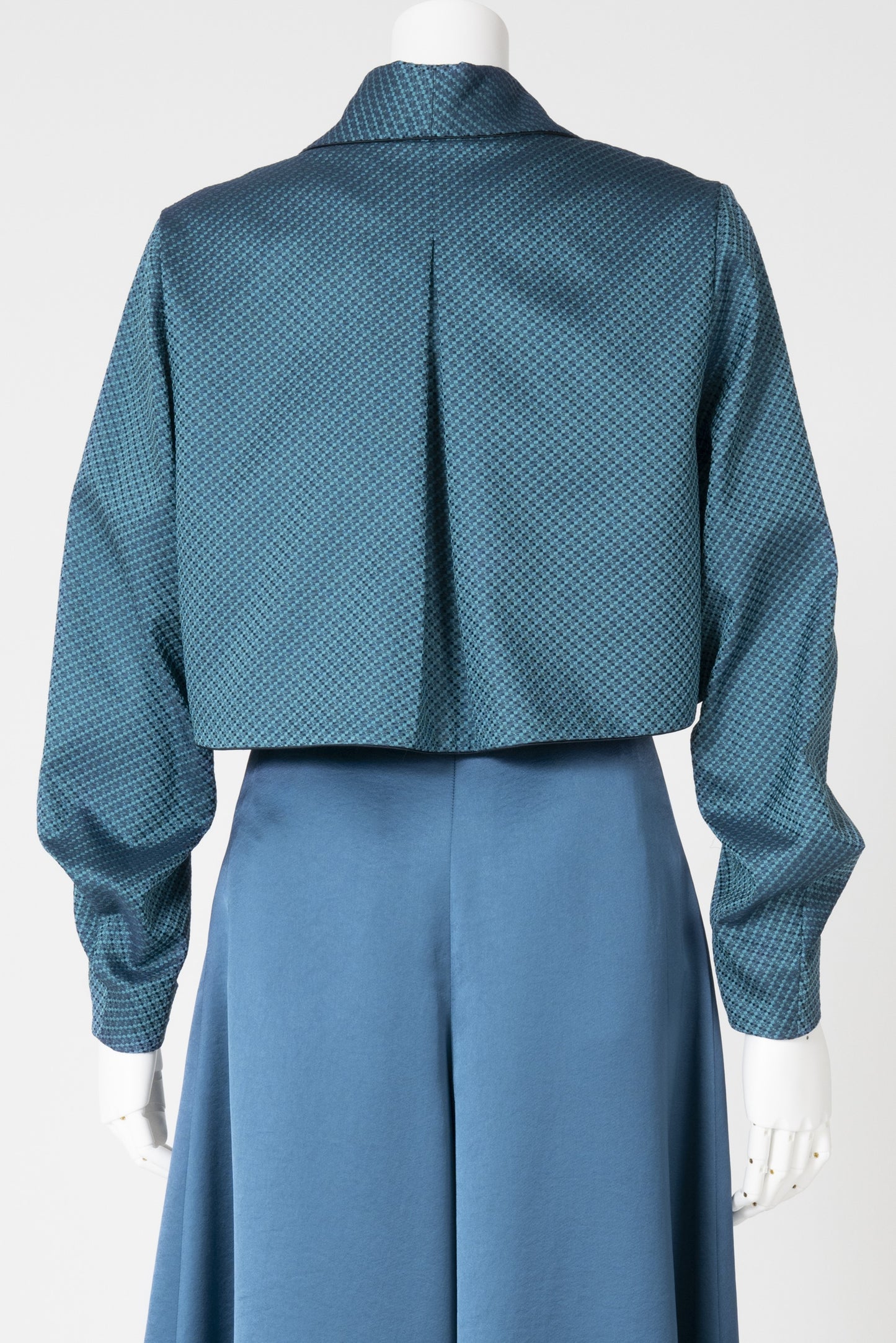 米沢ジャガードショールカラーショートジャケット