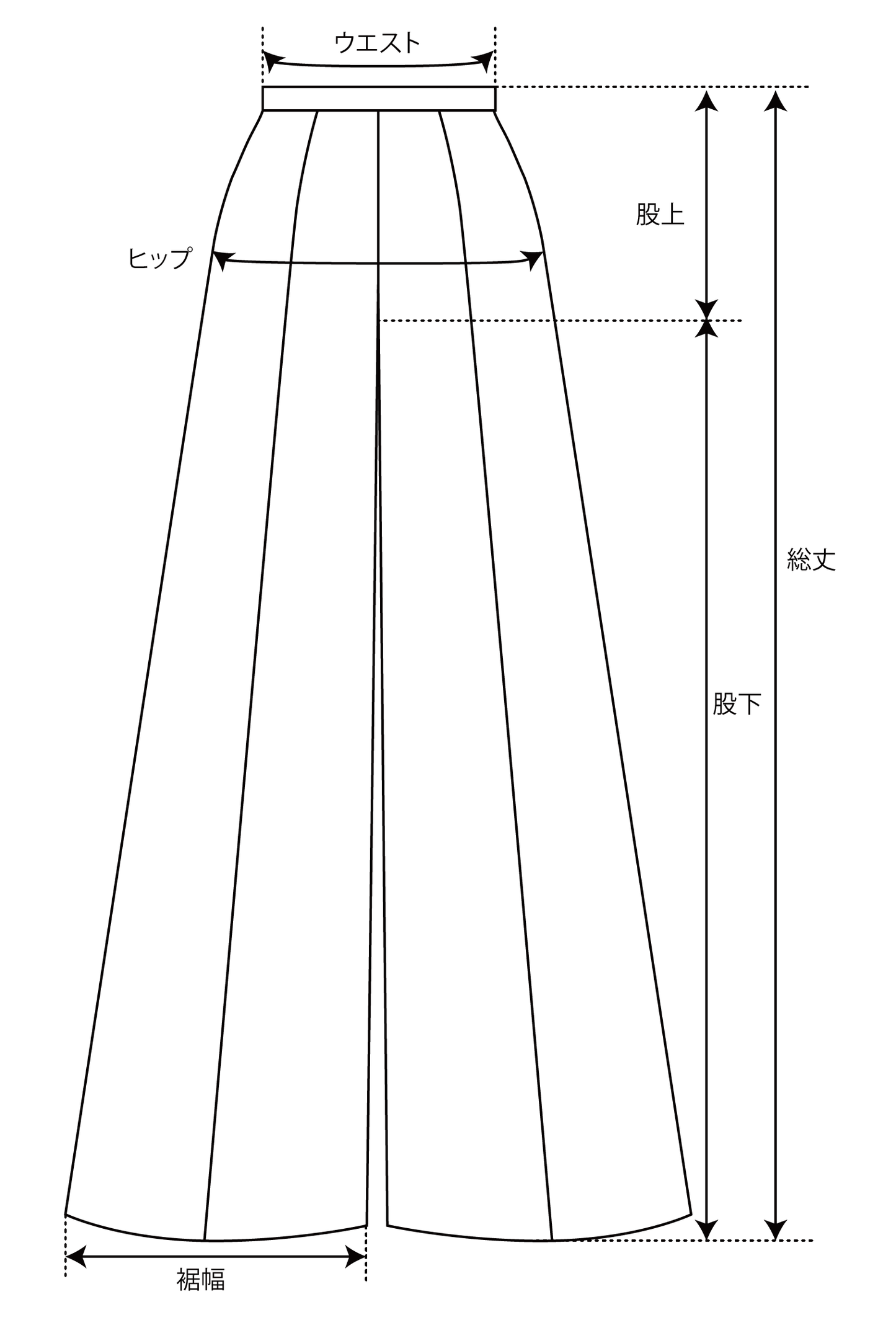 千鳥ふくれジャガードワイドパンツ