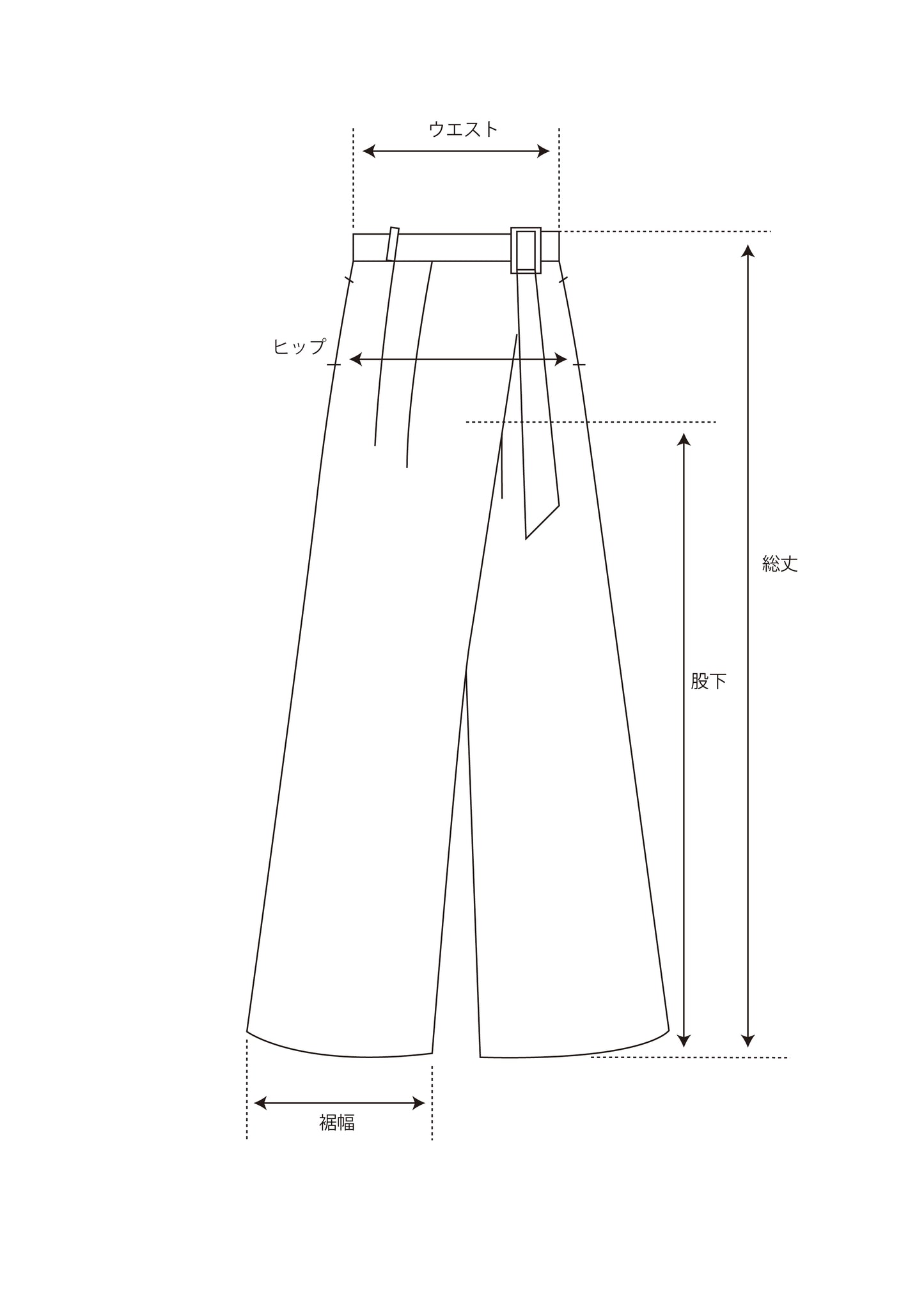 サンドウオッシュ風シルキーサテン　ラップパンツ